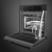 Духовой шкаф с функциями пара и СВЧ Smeg SO6204APB фото 3 в Челябинске