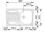 Мойка Franke EFG 614 белый фото 2 в Челябинске