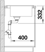 Мойка BLANCO NAYA 45 Silgranit антрацит фото 4 в Челябинске