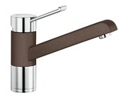 Смеситель Blanco Zenos chrome/Silgranit кофе фото в Челябинске