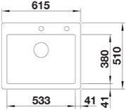 Мойка BLANCO PALONA 6 глянцевая магнолия, клапан-автомат фото 4 в Челябинске