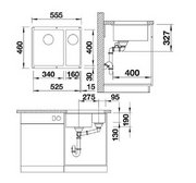 Мойка Blanco ROTAN 340/160-U Silgranit черный фото 3 в Челябинске