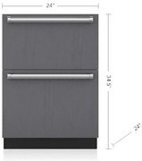 Встраиваемый морозильник SUB-ZERO ID24FI фото в Челябинске