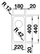 Мойка BLANCO SOLIS 180-U нержавеющая сталь фото 2 в Челябинске