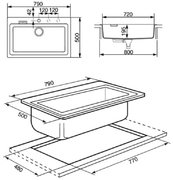Мойка Smeg VS79AL фото 2 в Челябинске