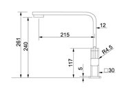 Смеситель Franke Quantum хром фото 3 в Челябинске