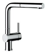 Смеситель Blanco Linus-S рычаг справа нержавеющая сталь фото 2 в Челябинске