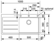 Мойка Franke MTF 611 оникс чаша справа фото 3 в Челябинске