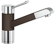 Смеситель Blanco Zenos-S chrome/Silgranit кофе фото в Челябинске