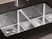 Мойка Blanco ANDANO 340/340-U клапан-автомат нержавеющая сталь фото 3 в Челябинске