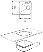 Мойка Smeg UM34RA2 фото 2 в Челябинске