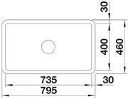 Мойка BLANCO VILLAE Single глянцевый белый фото 4 в Челябинске