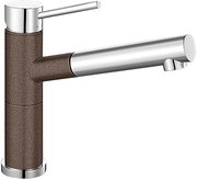 Смеситель Blanco Alta-S compact chrome/Silgranit кофе Смеситель Blanco Alta-S compact chrome/Silgranit кофе