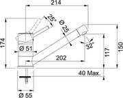 Смеситель Franke Sinta хром/графит фото 2 в Челябинске