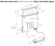 Встраиваемая в столешницу вытяжка Pando E-320/90 IX-CR.TOUCH V.1200 фото 3 в Челябинске