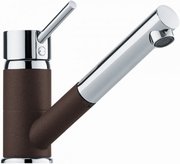 Смеситель Franke Sinta выдвижной шланг хром/шоколад фото в Челябинске