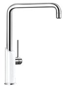 Смеситель Blanco Jil сочетание материалов хром/керамика белый фото в Челябинске