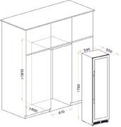 Винный шкаф Meyvel MV98-KST3 Узкий (Slim) фото 4 в Челябинске