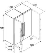 Холодильник Side-by-Side Liebherr SBS 7222 Comfort NoFrost фото 4 в Челябинске