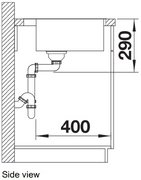 Мойка BLANCO ANDANO 500-IF/A нержавеющая сталь, клапан-автомат фото 4 в Челябинске