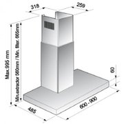 Вытяжка Korting KHC 9957 X фото 4 в Челябинске