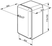 Мини-бар Smeg FAB5RO1 фото 3 в Челябинске
