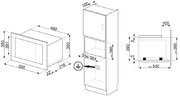 Встраиваемая микроволновая печь Smeg FMI320X2 фото 4 в Челябинске