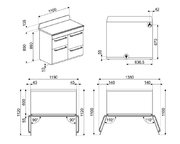 Варочный центр Smeg TR4110GR фото 4 в Челябинске