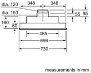 Встраиваемая вытяжка Bosch DHL755BL фото 4 в Челябинске