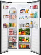 Отдельностоящий холодильник с инвертором Weissgauff WSBS 550 Built-in NoFrost Inverter Black фото 3 в Челябинске