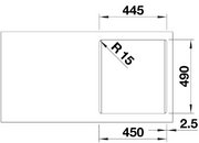 Мойка BLANCO NAYA 45 Silgranit антрацит фото 3 в Челябинске