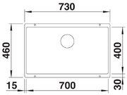 Мойка Blanco ROTAN 700-U Silgranit белый фото 3 в Челябинске