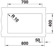 Мойка Blanco ROTAN 700-U Silgranit алюметаллик фото 4 в Челябинске