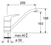 Смеситель Franke 460-1 хром/белый фото 2 в Челябинске