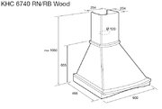 Вытяжка Korting KHC 6740 RB Wood фото 2 в Челябинске