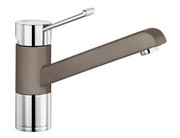Смеситель Blanco Zenos chrome/Silgranit серый беж фото в Челябинске