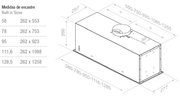 Встраиваемая вытяжка Pando EVO/780.11 INOX V.850 SEC фото 2 в Челябинске