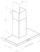 Вытяжка Pando P-823N/60 IX V.850 ECO SEC PLUS фото 3 в Челябинске