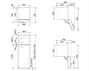 Холодильник Smeg FAB30LCR3 фото 3 в Челябинске