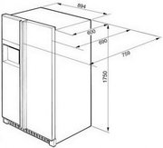 Холодильник Smeg SS55PNL3 фото 3 в Челябинске