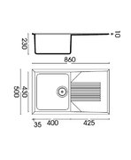 Мойка Smeg LSEQ861AV фото 2 в Челябинске