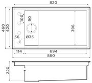 Мойка Omoikiri Kinaru Pro 86-U/I WG Wind Green фото 4 в Челябинске
