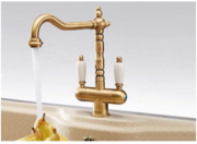 Смеситель Franke Old England медь (с двумя ручками) фото 2 в Челябинске