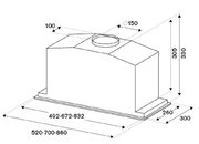 Встраиваемая вытяжка Bertazzoni KIN52MOD1XC фото 4 в Челябинске