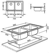 Мойка Smeg LL862 фото 2 в Челябинске
