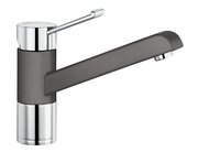 Смеситель Blanco Zenos chrome/Silgranit темная скала фото в Челябинске