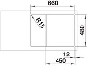 Мойка BLANCO ZIA 45 S Compact Silgranit белый фото 4 в Челябинске