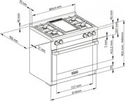 Комбинированная плита Miele HR 1936 G (серия Range Cooker) фото 3 в Челябинске