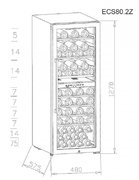 Винный шкаф La Sommeliere ECS80.2Z фото 2 в Челябинске