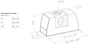 Встраиваемая вытяжка Pando PRO/85 INOX V.1050 SEC PLUS фото 2 в Челябинске